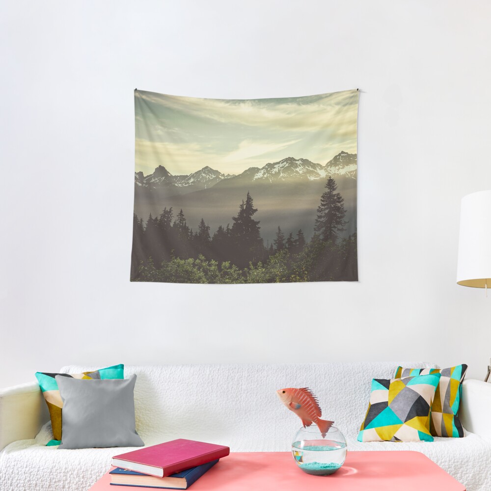 Pacific Northwest Sunrise - Northern Cascade Mountain Forest Tapestry