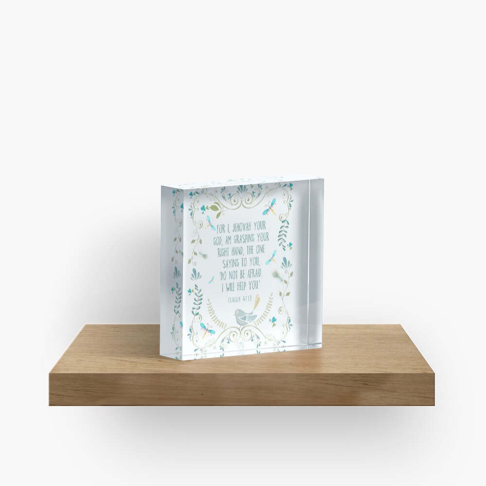 Isaiah 41:13 Acrylic Block