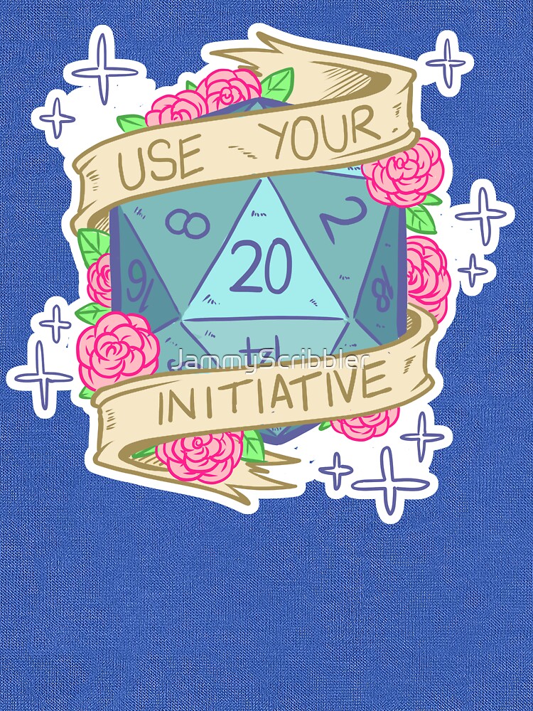 Thumbnail 5 of 5, Lightweight Hoodie, D20 - Use Your Initiative designed and sold by JammyScribbler.
