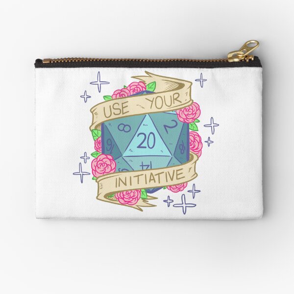 D20 - Use Your Initiative Zipper Pouch