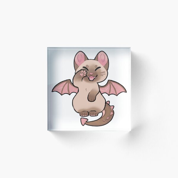 Item preview, dragón gato siamés designed and sold by Inkzap.