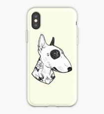 Vinilo o funda para iPhone Bullterrier tatuado