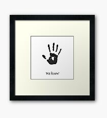 Dark Brotherhood Knows.. You've been Bad! Framed Print