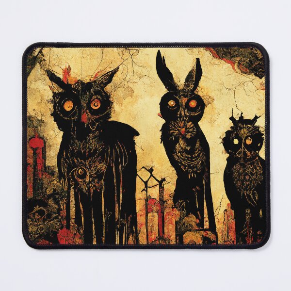 Item preview, Gothic Punk Murdered Satanic Possessed Death Owls designed and sold by MysticAlgorithm.