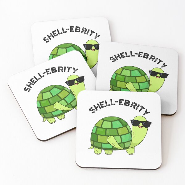 Item preview, Shell-ebrity Celebrity Funny Tortoise Puns  designed and sold by punnybone.