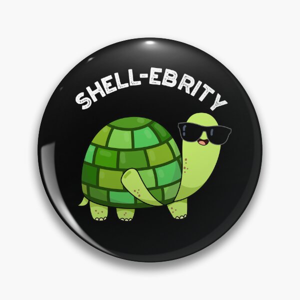 Item preview, Shell-ebrity Celebrity Funny Tortoise Puns (Dark BG) designed and sold by punnybone.