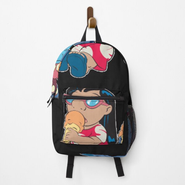 Item preview, lilo and stitch eating ice cream Sticker designed and sold by Rodneter.