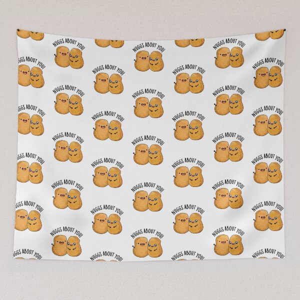 Item preview, Nuggs About You Funny Nugget Puns  designed and sold by punnybone.