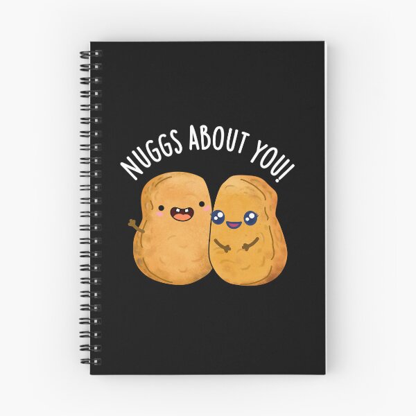 Item preview, Nuggs About You Funny Nugget Puns (Dark BG) designed and sold by punnybone.