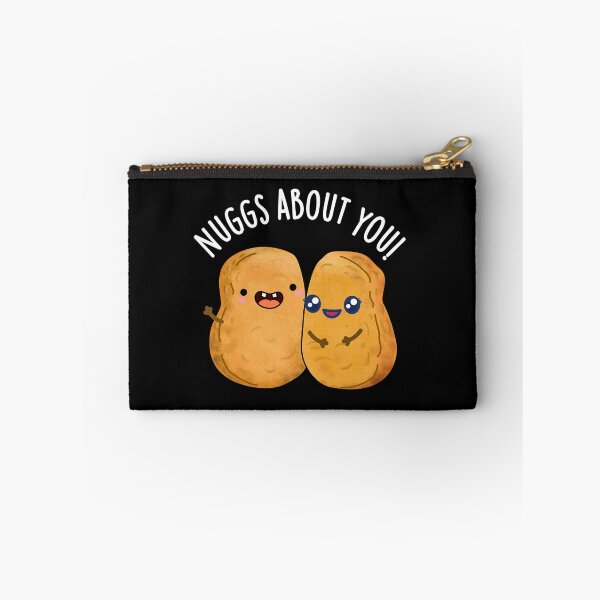Item preview, Nuggs About You Funny Nugget Puns (Dark BG) designed and sold by punnybone.