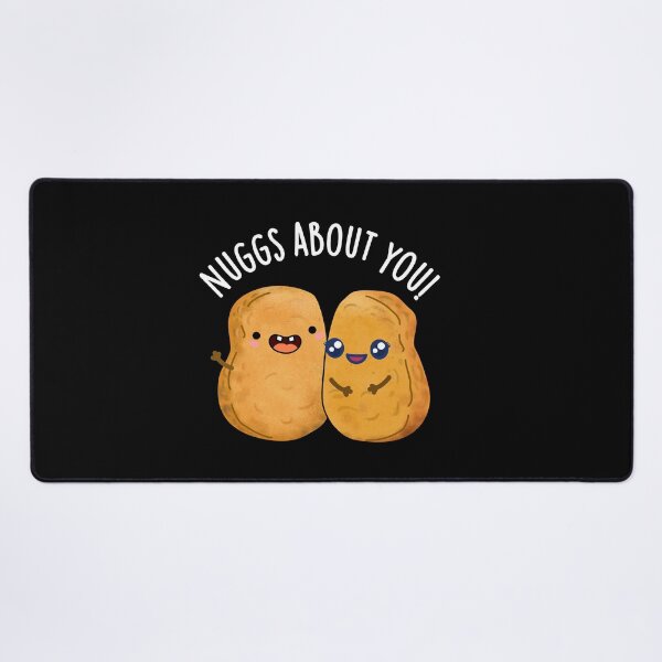 Item preview, Nuggs About You Funny Nugget Puns (Dark BG) designed and sold by punnybone.