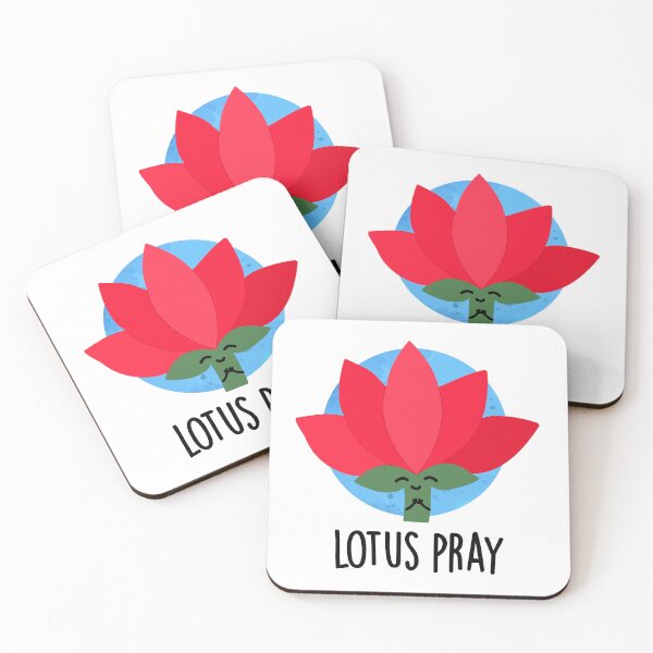 Item preview, Lotus Pray Funny Plant Puns  designed and sold by punnybone.