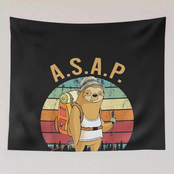 Item preview, As Slow As Possible Sloth Hiking Camping designed and sold by anhemdori2022.
