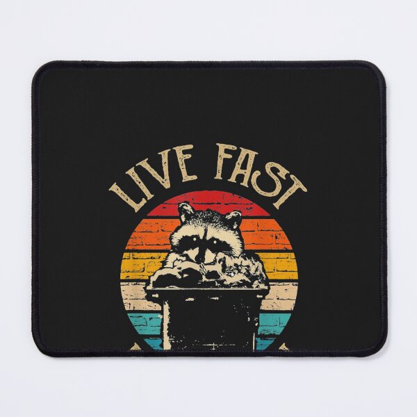 Item preview, Live Fast Eat Trash Can Raccoon designed and sold by anhemdori2022.