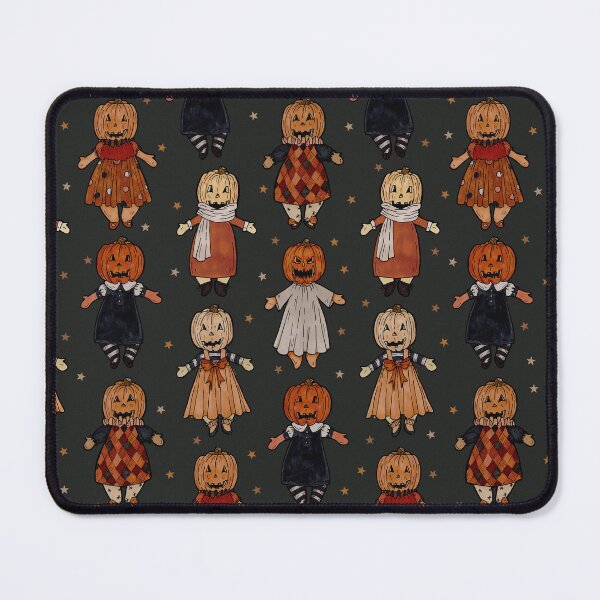 Item preview, Pumpkin Dollies Pattern (dark background) designed and sold by Saint Jordyn.