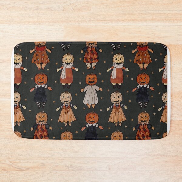 Item preview, Pumpkin Dollies Pattern (dark background) designed and sold by Saint Jordyn.