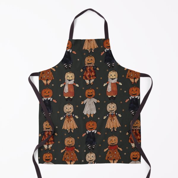 Item preview, Pumpkin Dollies Pattern (dark background) designed and sold by Saint Jordyn.