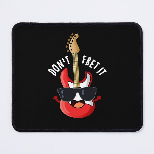 Item preview, Don't Fret It Funny Guitar Puns (Dark BG) designed and sold by punnybone.