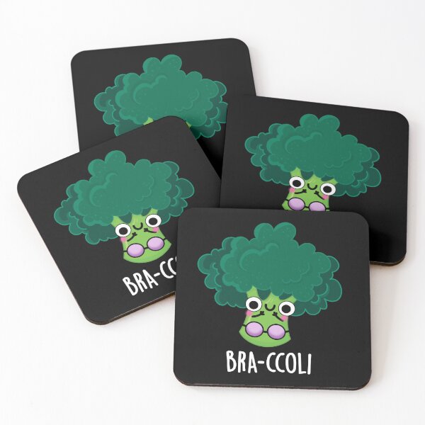 Item preview, Bra-ccoli Bra Funny Broccoli Puns (Dark BG) designed and sold by punnybone.