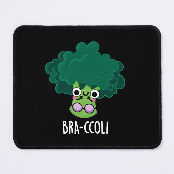Item preview, Bra-ccoli Bra Funny Broccoli Puns (Dark BG) designed and sold by punnybone.
