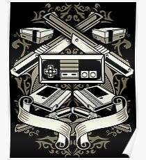 Classic SNES Console - 80's Video Games Poster