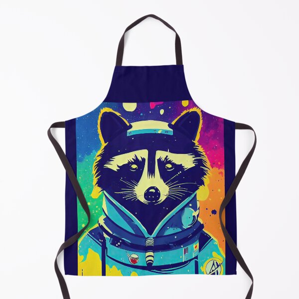 Item preview, Astronaut raccoon portrait designed and sold by etherElric.