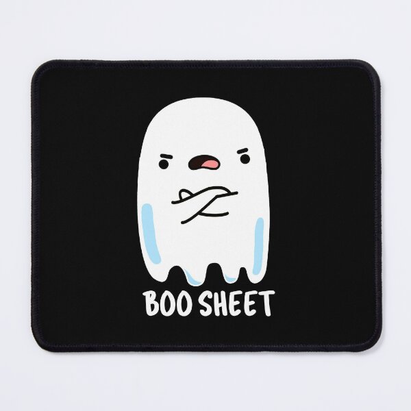 Item preview, Boo Sheet Funny Halloween Ghost Puns (Dark BG) designed and sold by punnybone.