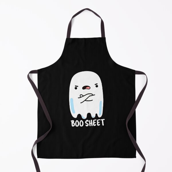 Item preview, Boo Sheet Funny Halloween Ghost Puns (Dark BG) designed and sold by punnybone.