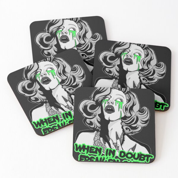 Item preview, SHARON NEEDLES Where in doubt FREAK em out BW Sticker designed and sold by Pamelcott.