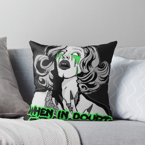 Item preview, SHARON NEEDLES Where in doubt FREAK em out BW Sticker designed and sold by Pamelcott.