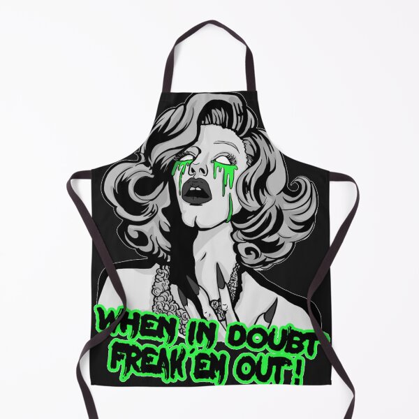 Item preview, SHARON NEEDLES Where in doubt FREAK em out BW Sticker designed and sold by Pamelcott.