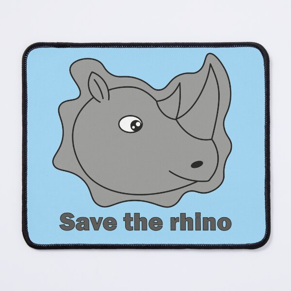 Item preview, Save the Cute Rhino designed and sold by YanasWeirdLife.