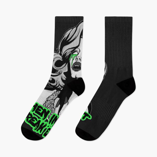 Item preview, SHARON NEEDLES Where in doubt FREAK em out BW Sticker designed and sold by Pamelcott.