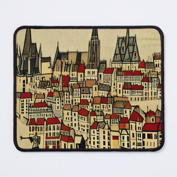 Item preview, Medieval City and Cathedral designed and sold by IlluminatedPage.