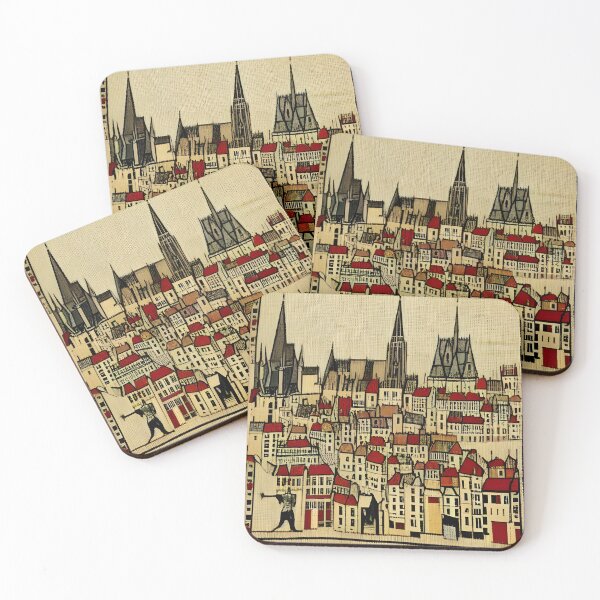 Item preview, Medieval City and Cathedral designed and sold by IlluminatedPage.