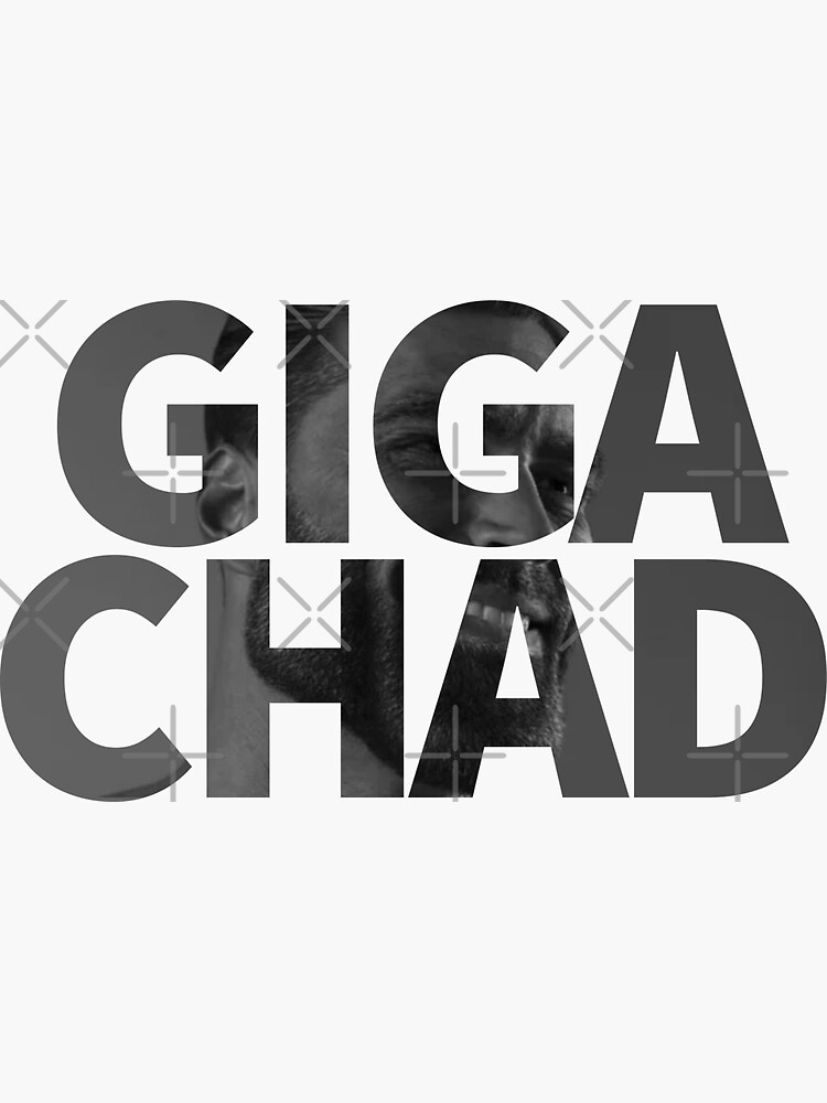 Giga Chad Sticker for Sale by Chaiser