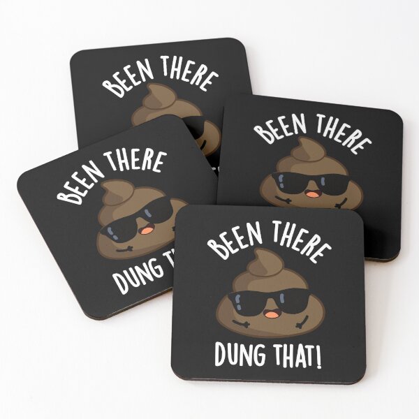 Item preview, Been There Dung That Funny Poop Puns (Dark BG) designed and sold by punnybone.