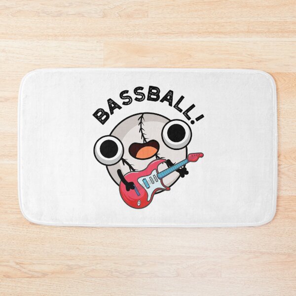 Item preview, Bass-ball Bass Guitarist Funny Baseball Puns  designed and sold by punnybone.