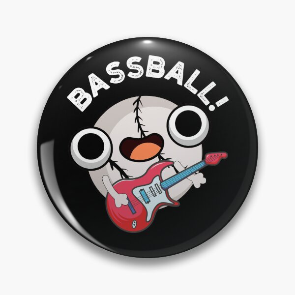 Item preview, Bass-ball Bass Guitarist Funny Baseball Puns (Dark BG) designed and sold by punnybone.