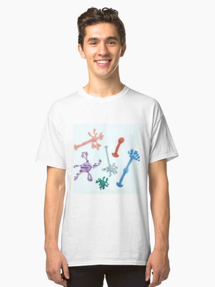Alternate view of Crocheted Neuron Classic T-Shirt