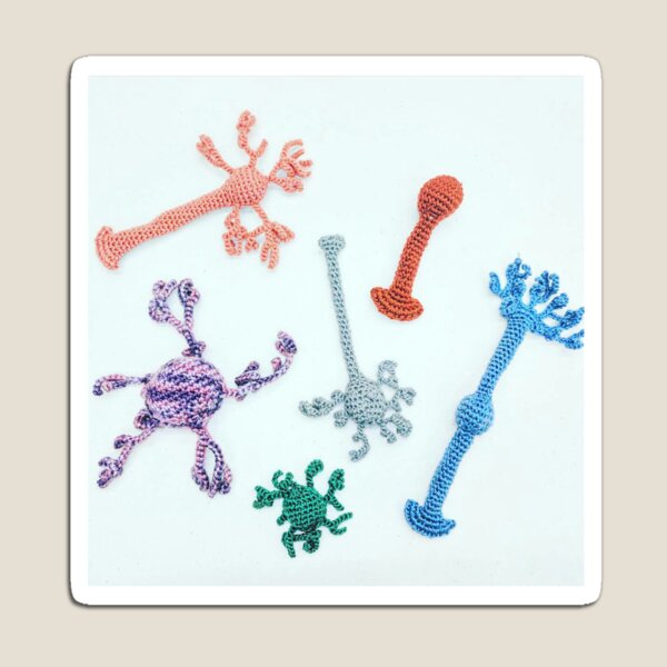 Crocheted Neuron Magnet
