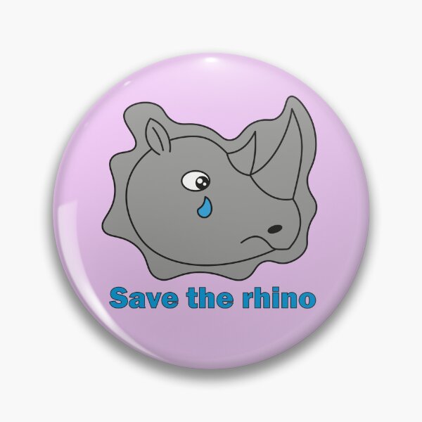 Item preview, Save the Sad Cute Rhino designed and sold by YanasWeirdLife.