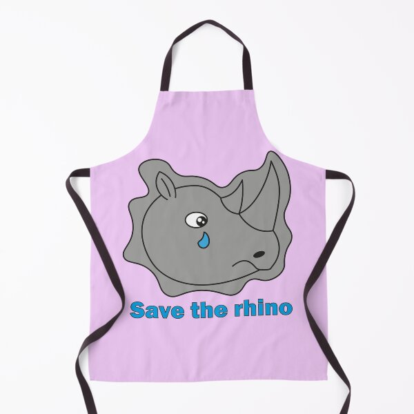 Item preview, Save the Sad Cute Rhino designed and sold by YanasWeirdLife.