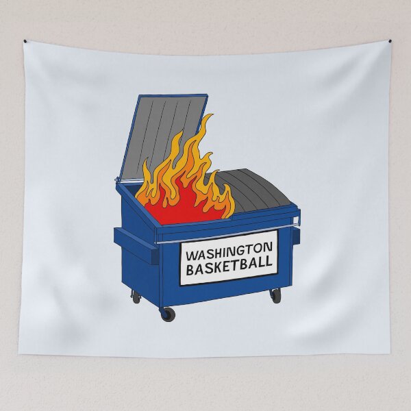 Item preview, Washington DC Basketball - Dumpster Fire Funny designed and sold by sportsign.