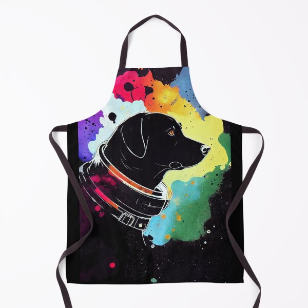 Item preview, Astronaut black labrador portrait designed and sold by etherElric.