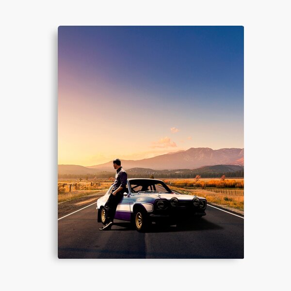Paul Walker Fast and Furious 2 Picture Photo Print On Framed Canvas Wall Art 
