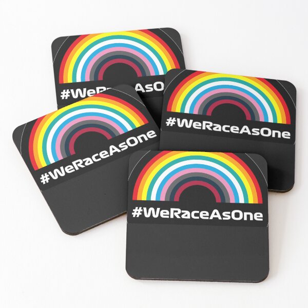 Item preview, We race as one Sticker designed and sold by Pamelcott.