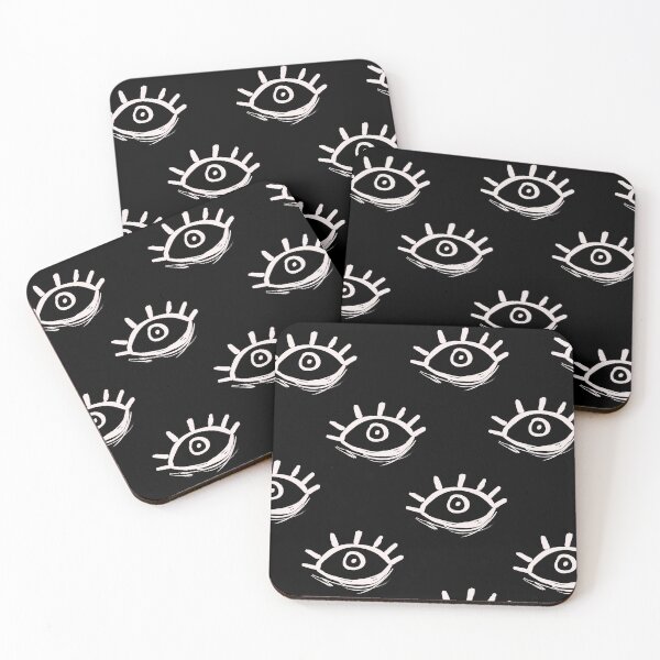Item preview, Eye pattern white on black designed and sold by NoLife Artist.
