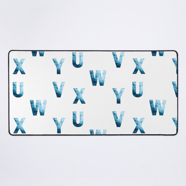 Item preview, Ocean Waves Alphabet Sticker Pack (U, V, W, X, Y) designed and sold by LiveAndGlow.