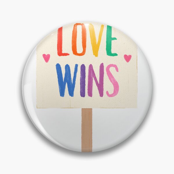 Item preview, Love wins Gay sticker designed and sold by DesignsbyBloom.